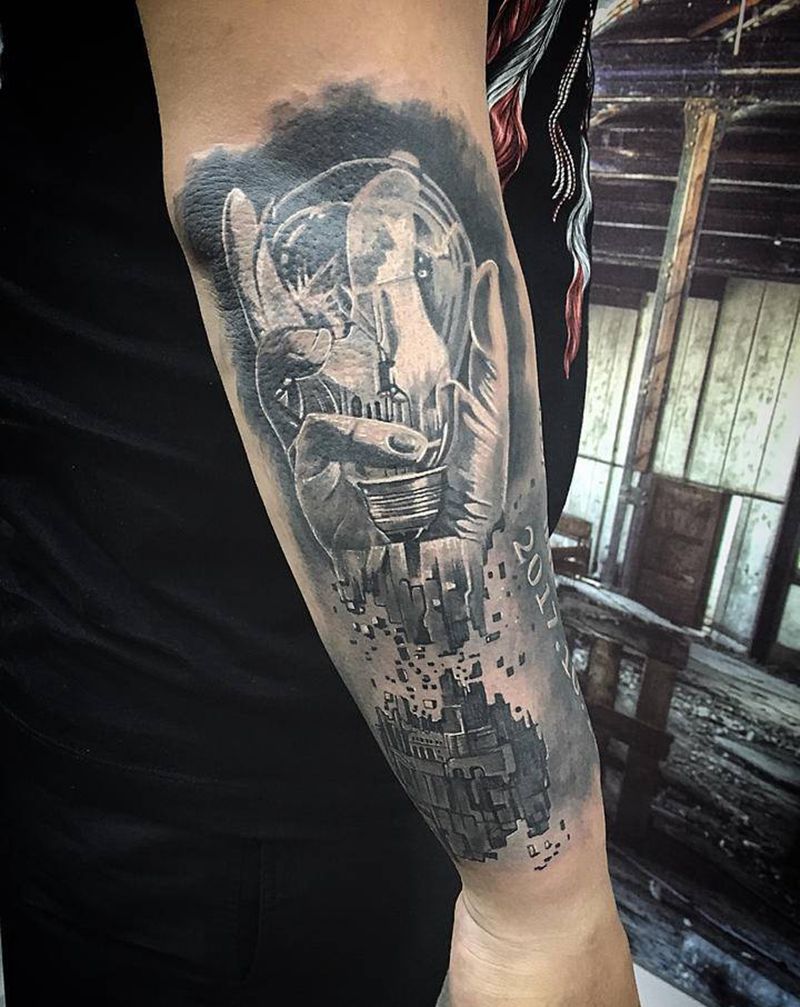 欧美小臂作品纹身图片_手臂纹身图案