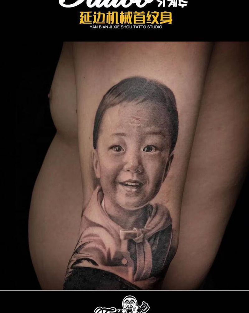 欧美风格 写实纹身图片_手臂欧美写实纹身图案