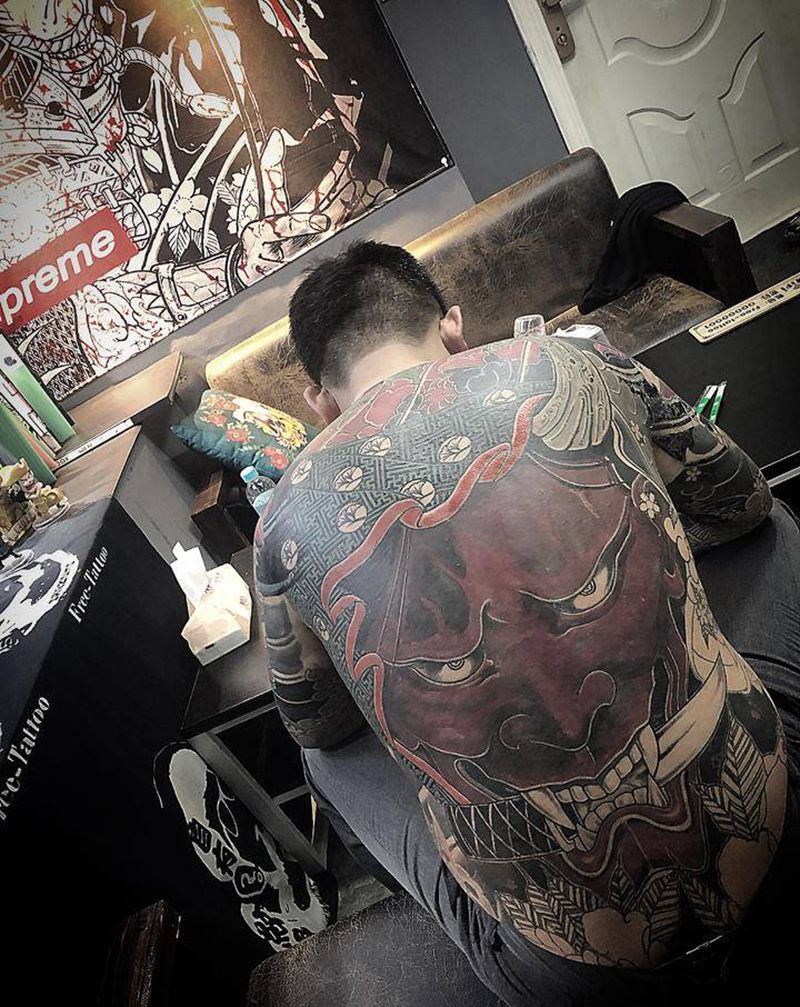 般若待续...纹身图片_背部纹身图案