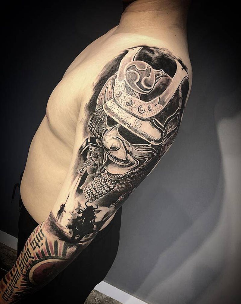 武士纹身图片_手臂纹身图案
