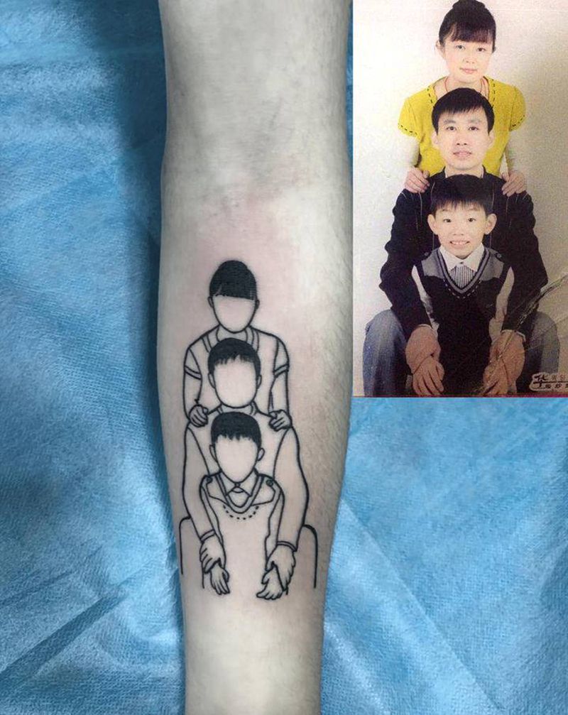 照片纹身图片_手部手臂纹身图案