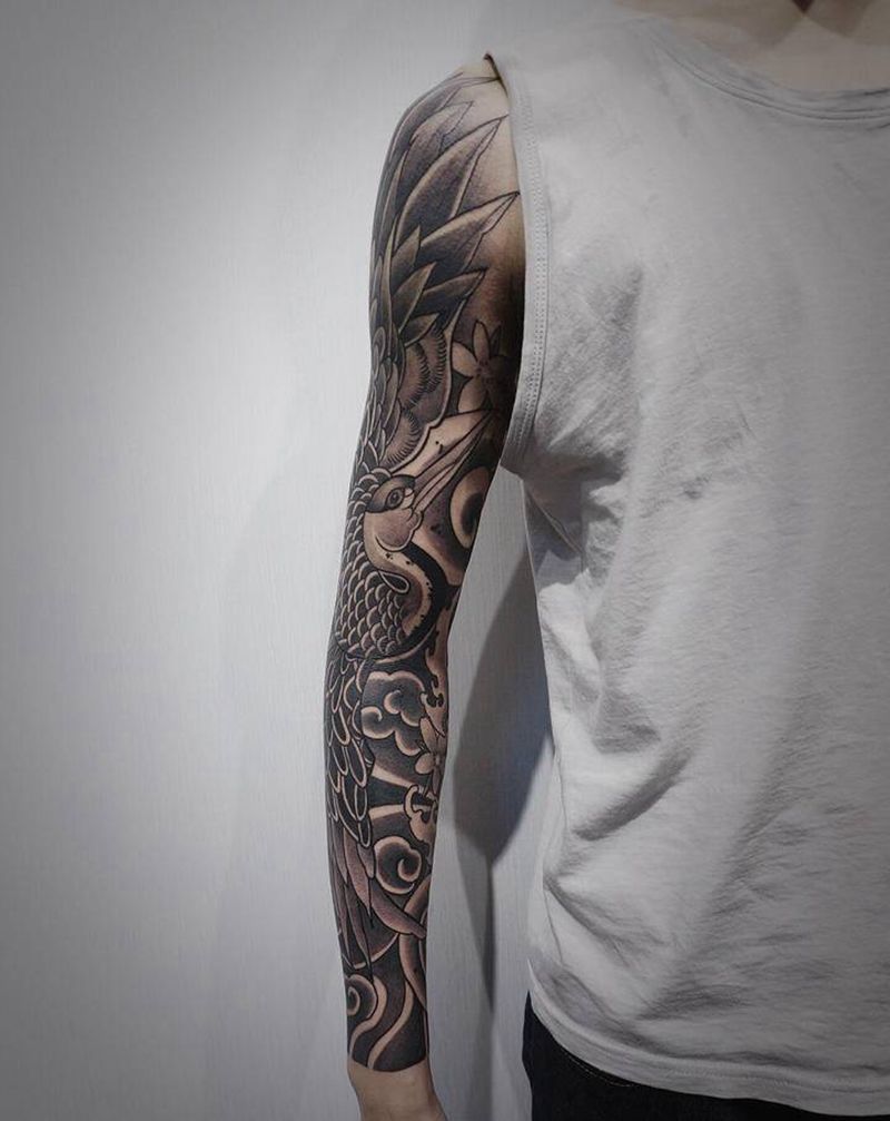 修改花臂纹身图片_老传统纹身图案