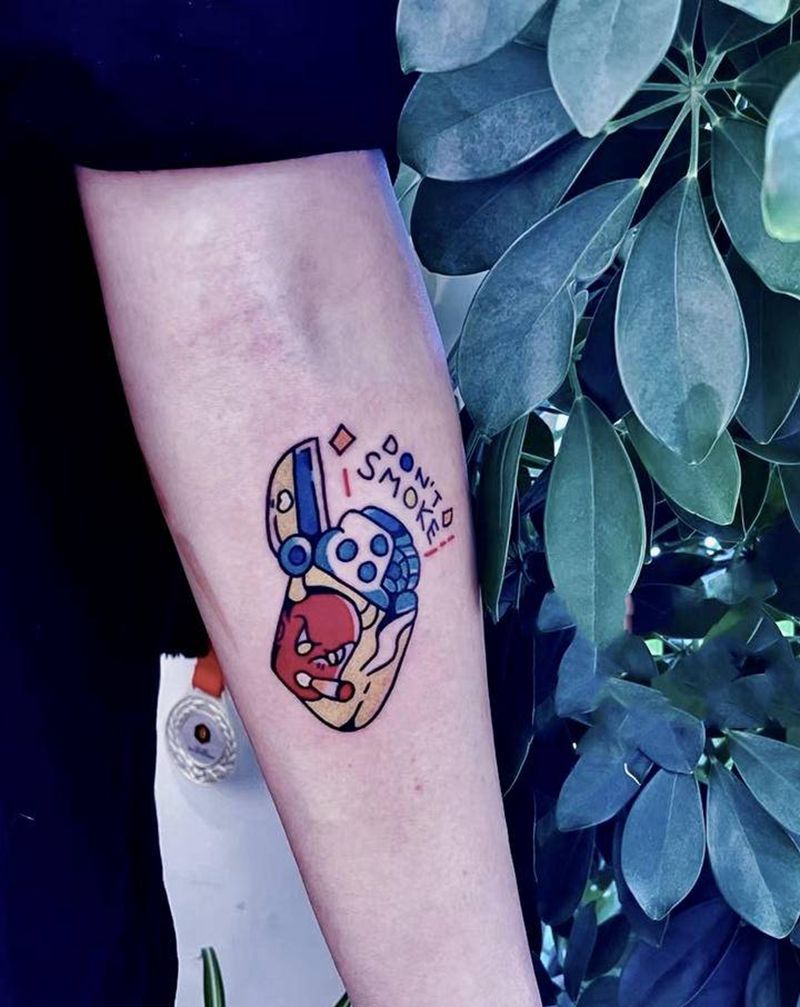 school打火机纹身图片_手部Old SchoolNew School纹身图案