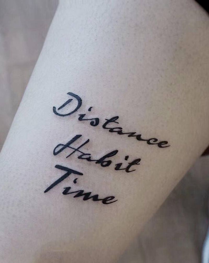 英文纹身图片_花体字纹身图案