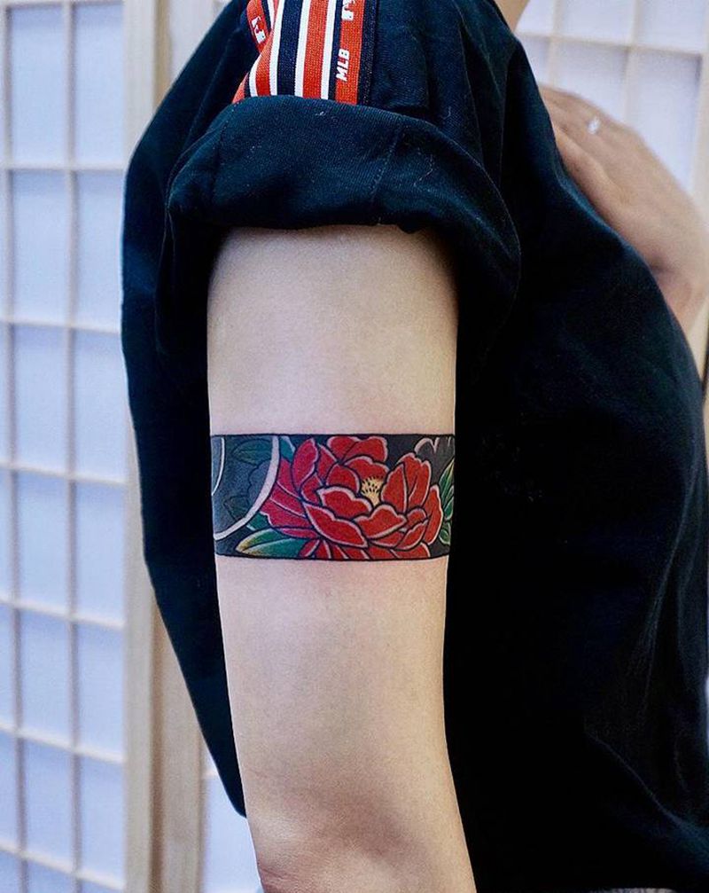 老传统 臂环纹身图片_老传统新传统纹身图案