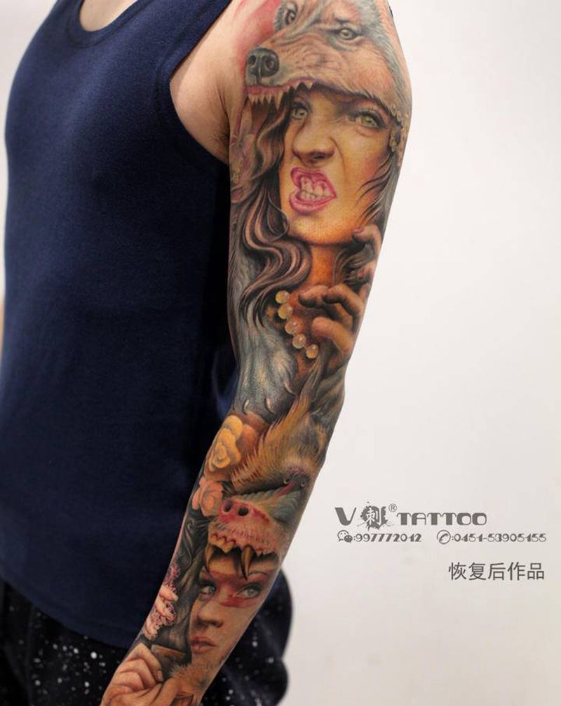 永恒的不只有时间 …纹身图片_手臂欧美写实肖像人物写实肖像欧美肖像纹身图案