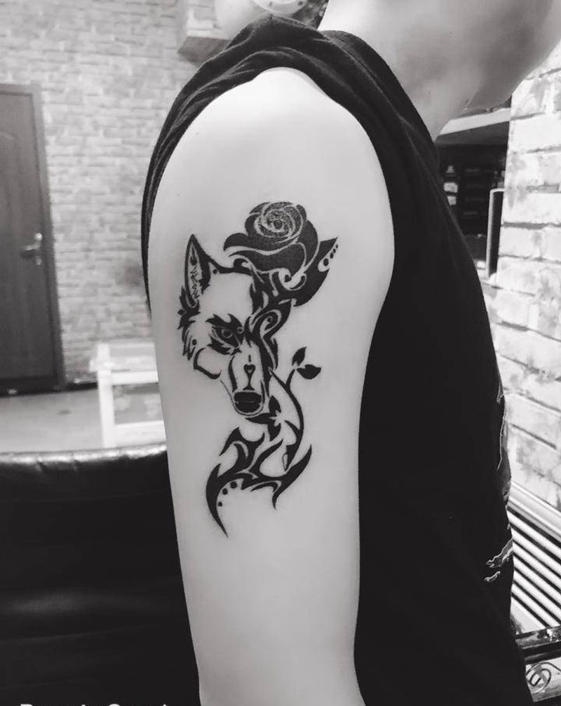 图腾纹身图片_肩部图腾纹身图案