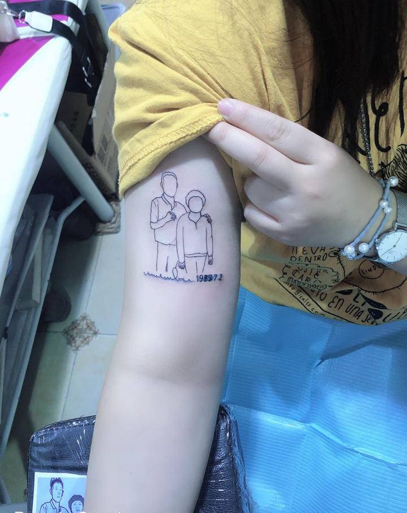 简笔画纹身图片_小清新纹身图案