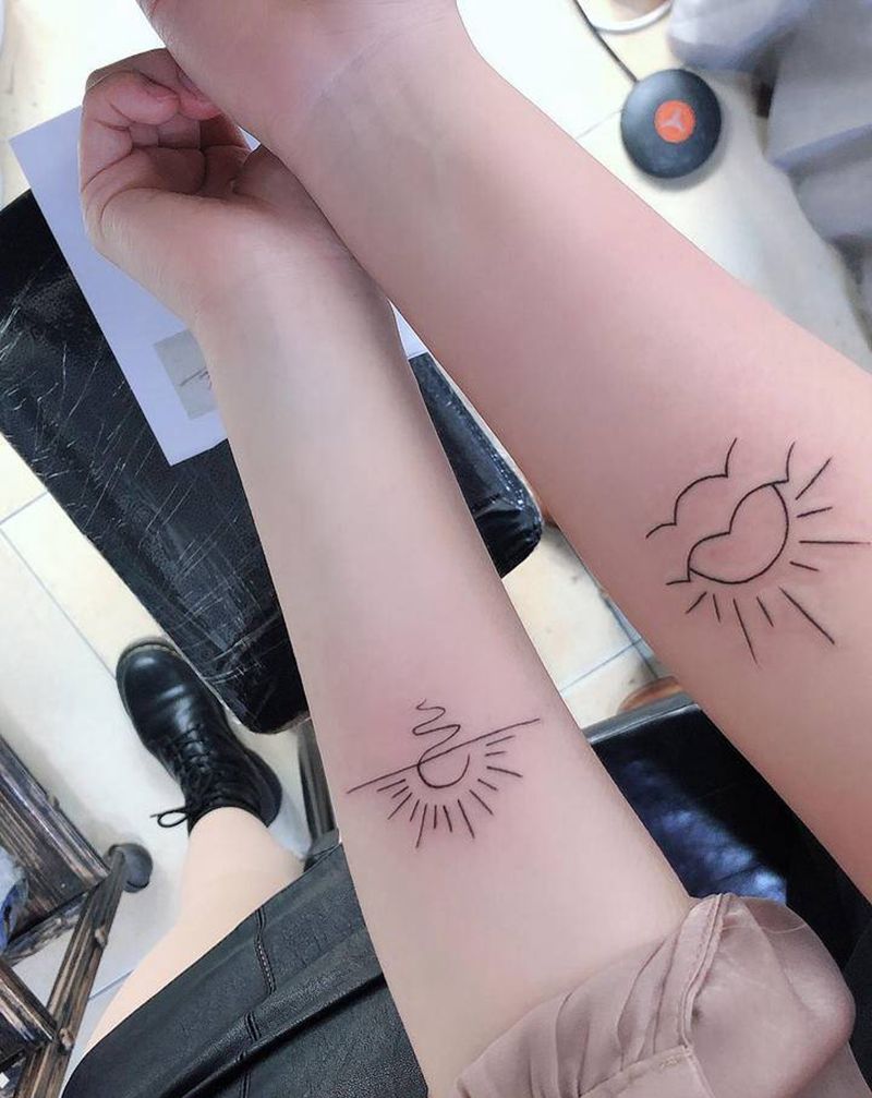 小清新纹身图片_手臂小清新纹身图案