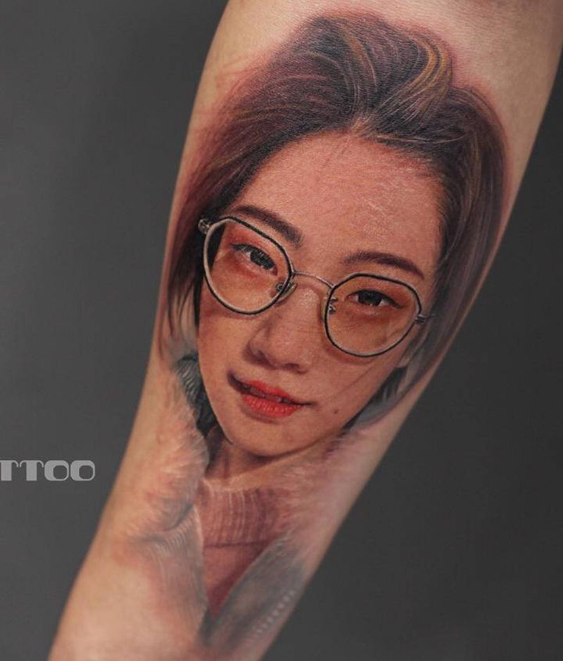 别人家的男朋友系列…纹身图片_手臂欧美写实肖像照片写实纹身图案