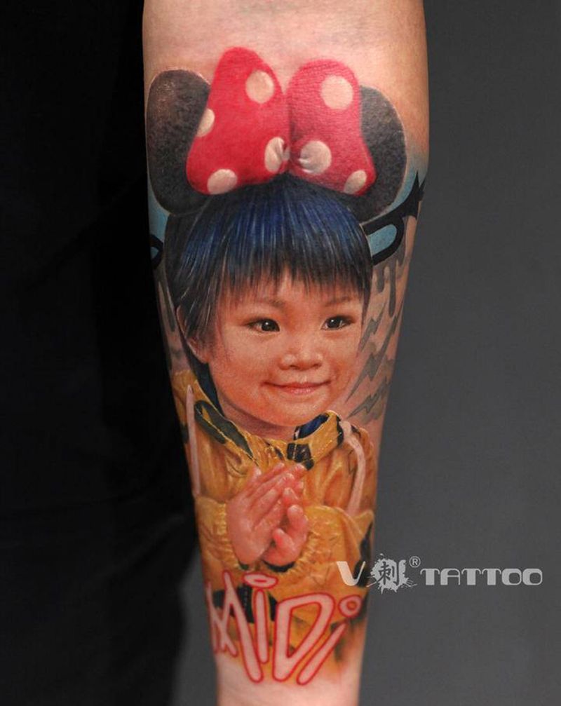 肖像作品…纹身图片_手臂欧美写实肖像写实肖像王子纹身图案