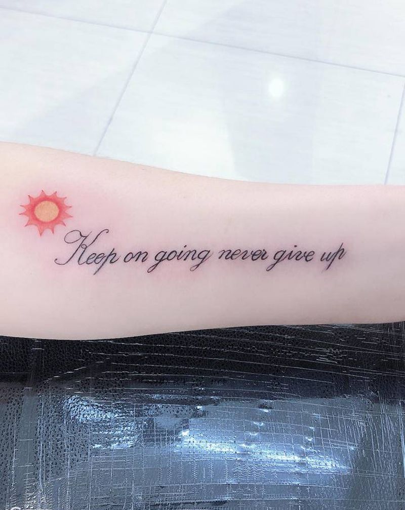 字母小清新纹身图片_手臂小清新纹身图案