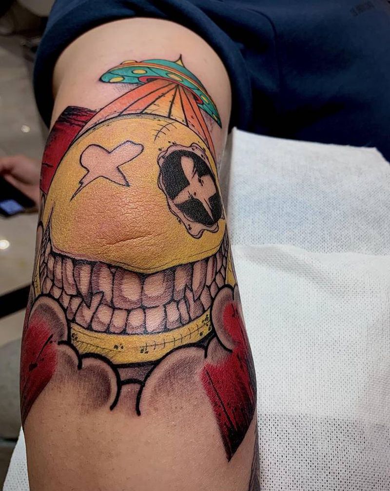 笑脸相迎纹身图片_手部Old SchoolNew School笑脸纹身图案