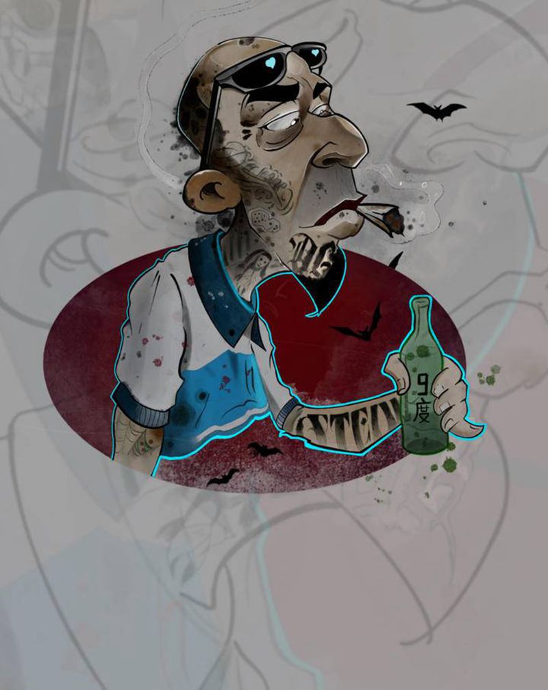 New school纹身图片_手臂腿部New School设计纹身图案