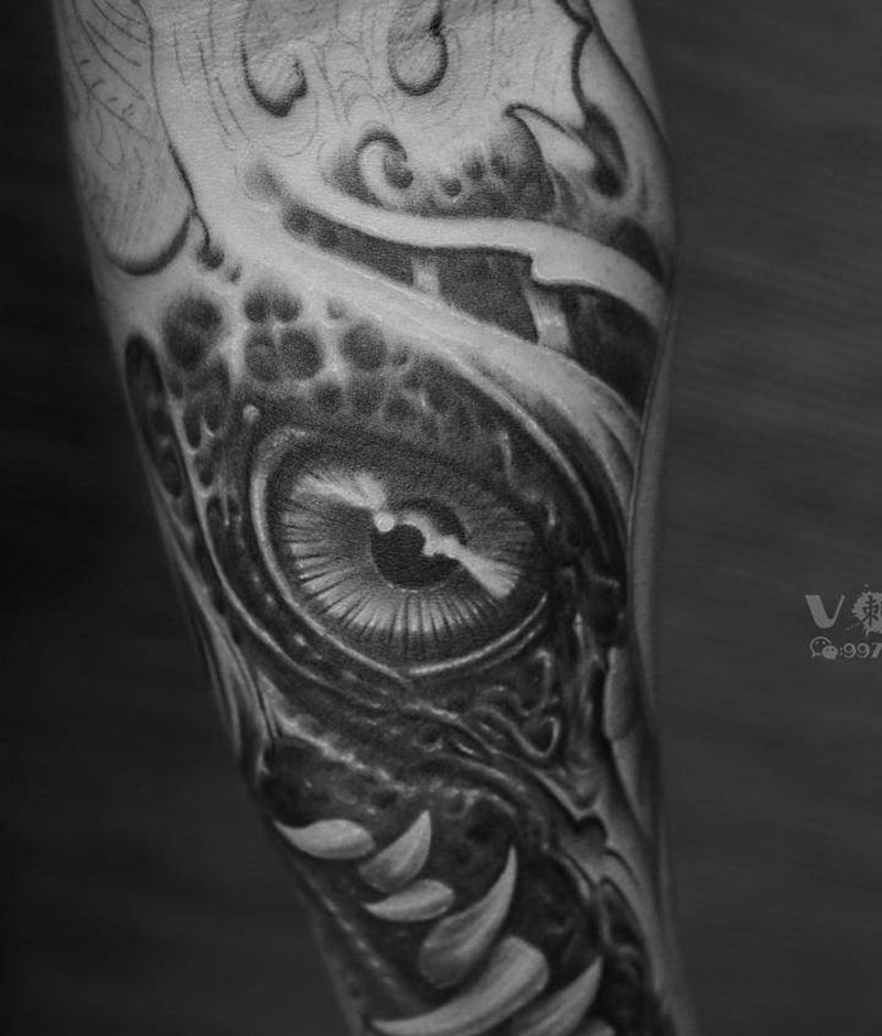 # 空灵 # ⚫️纹身图片_手臂欧美写实暗黑花臂欧美暗黑欧美纹身图案