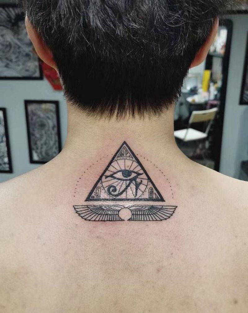 上帝之眼纹身图片_图腾上帝之眼纹身图案