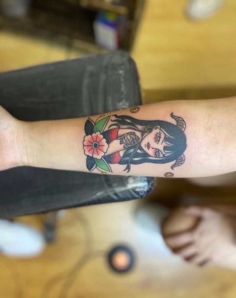 Oldschool纹身图片_手臂Old School纹身图案