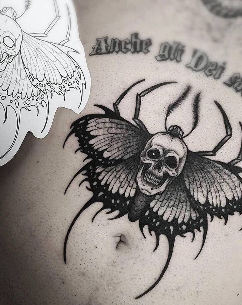 洗纹身纹身图片_臀部手臂点刺水彩纹身图案