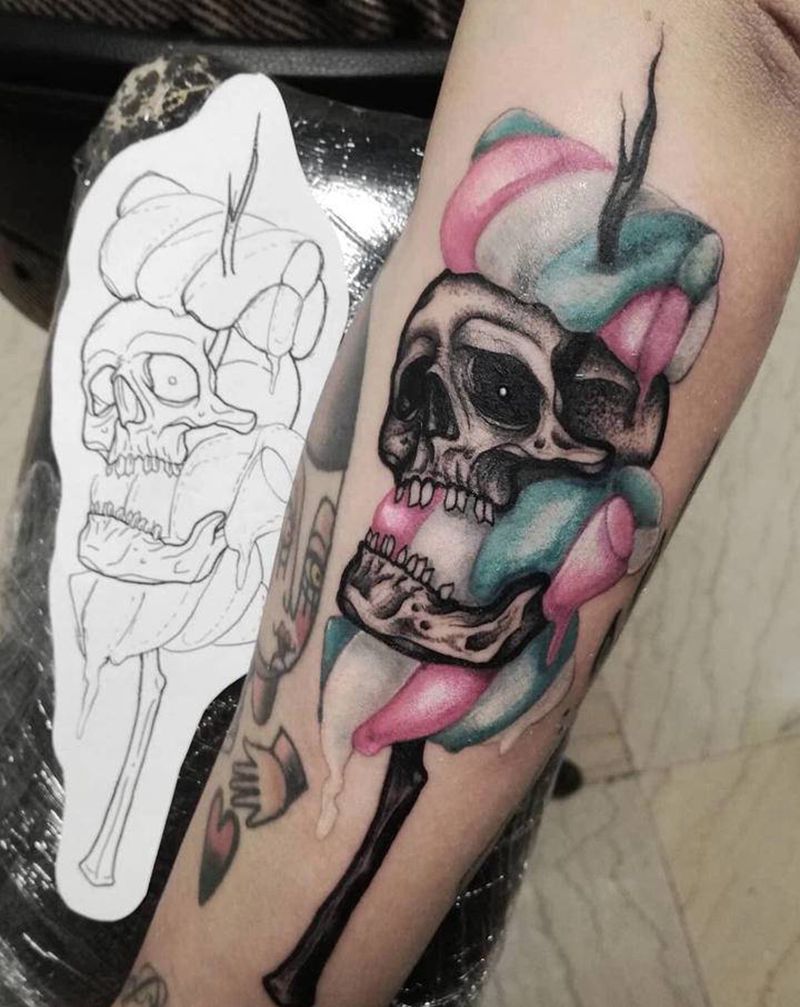 哈尔滨纹身纹身图片_脚部手部几何水墨哈尔滨纹身图案