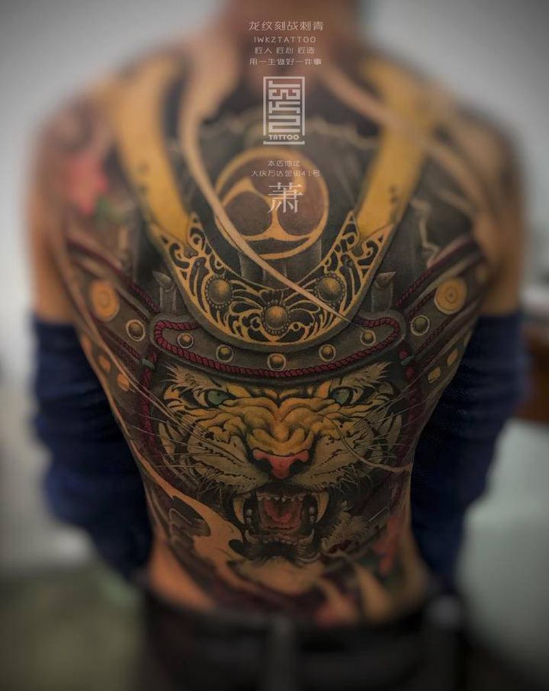 龙纹刻战-—-龙萧出品纹身图片_背部纹身图案