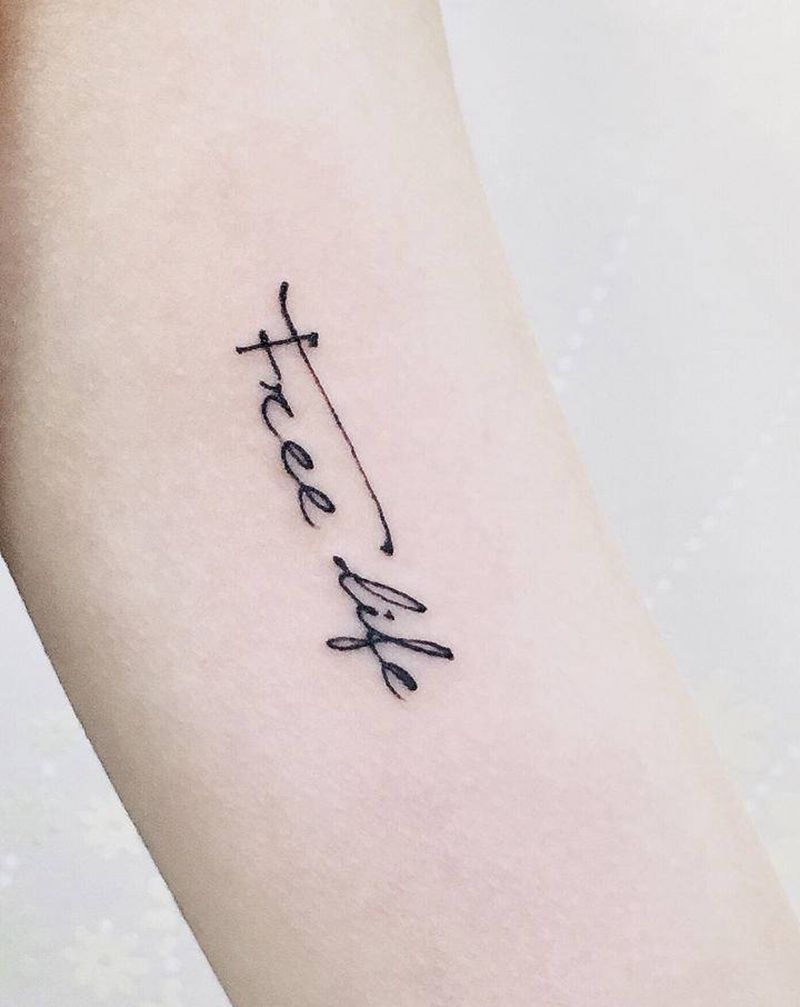 小英文纹身图片_手臂英文纹身图案