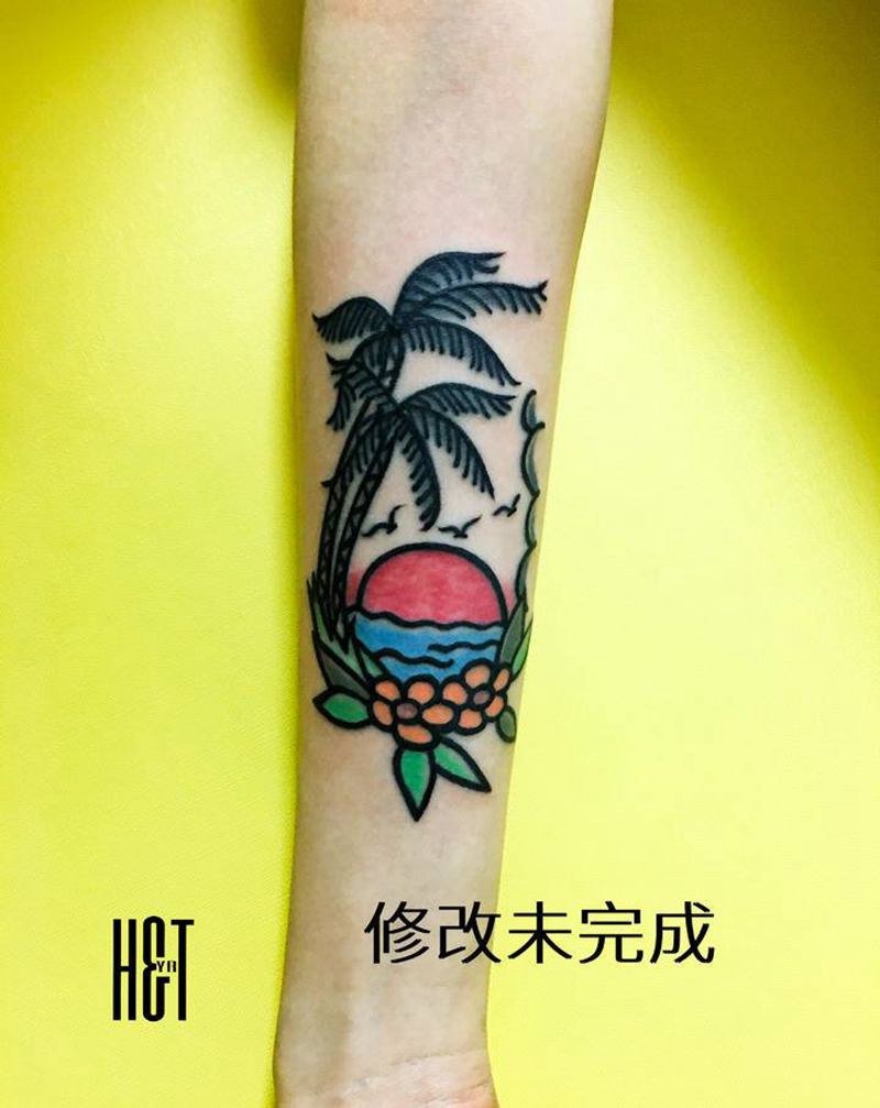 school小图修改纹身图片_手臂Old School修改纹身图案