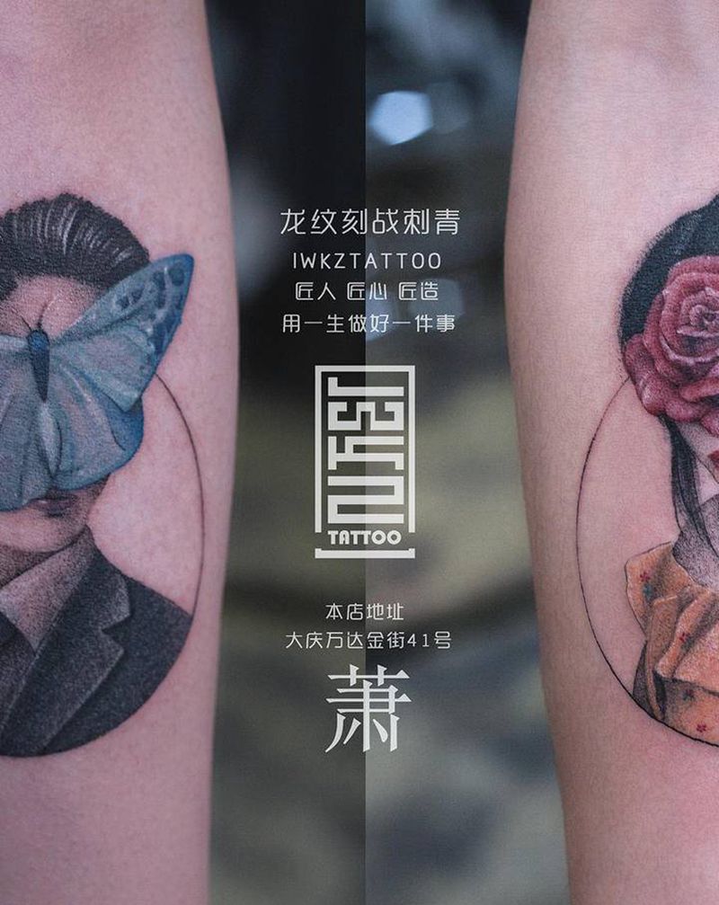 情侣纹身纹身图片_手臂纹身图案