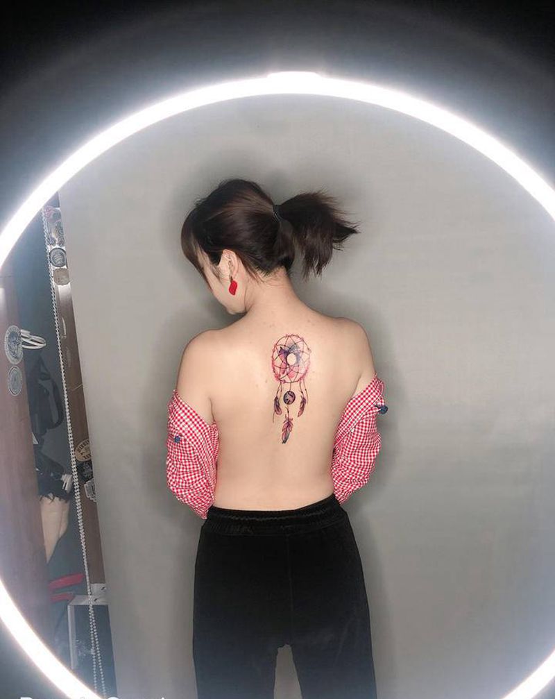 捕梦网纹身图片_水彩纹身图案