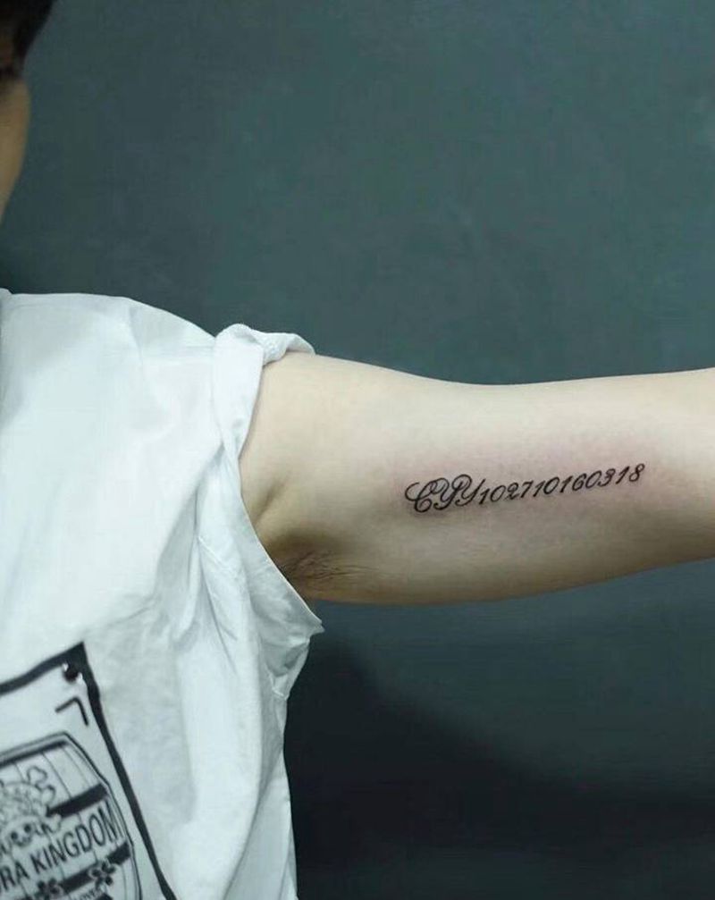 字母纹身图片_小清新纹身图案