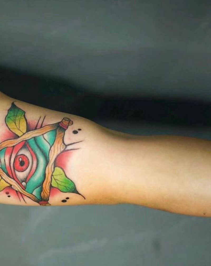 上帝之眼纹身图片_New School纹身图案