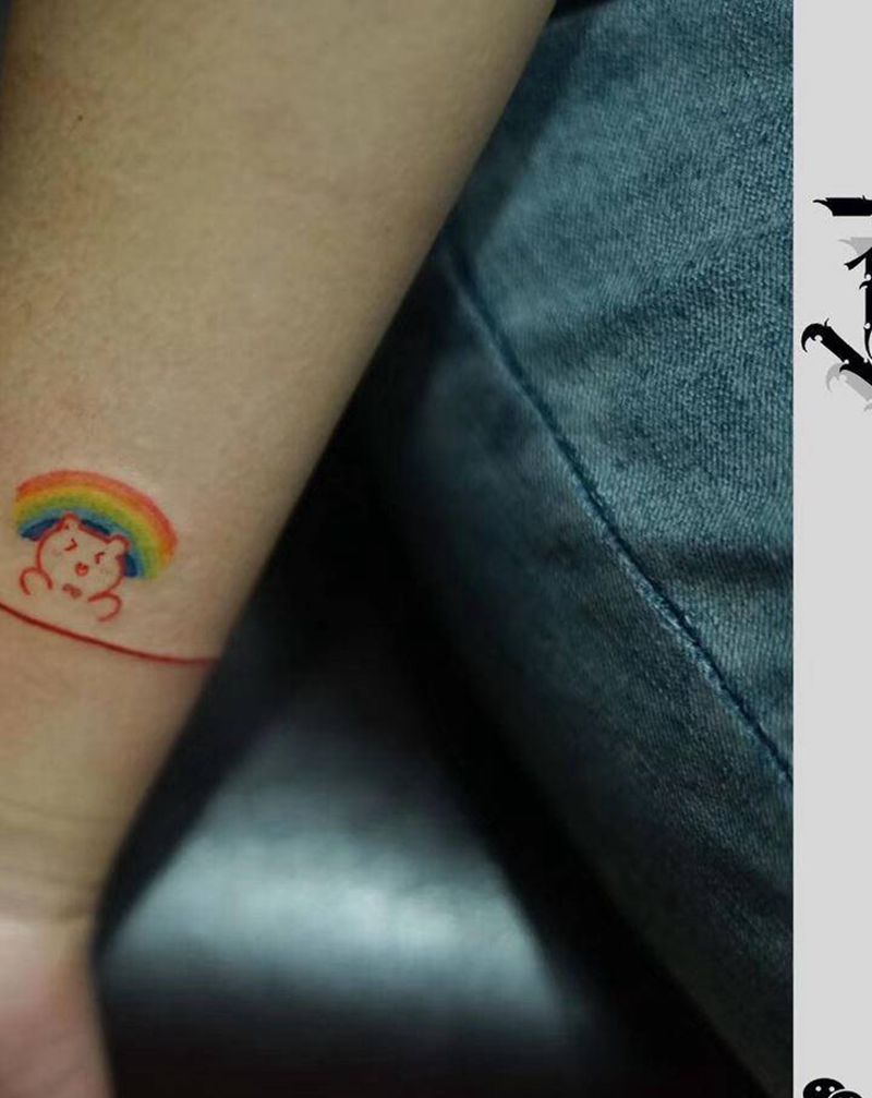 小清新纹身图片_手臂纹身图案