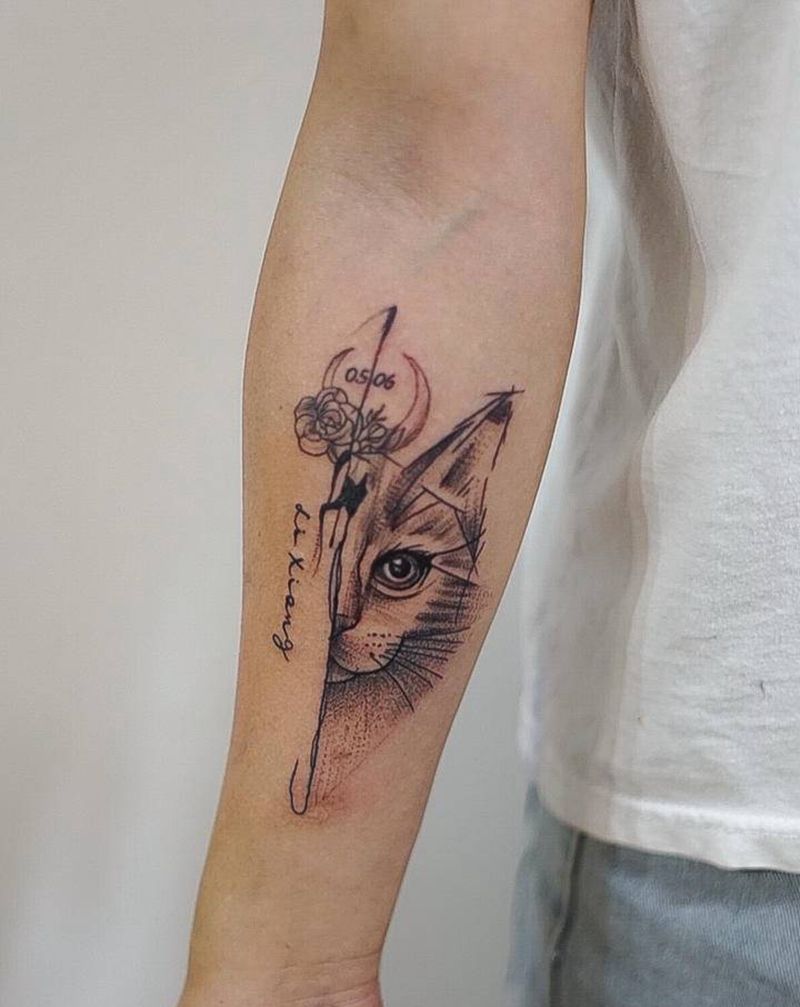 小图纹身图片_手臂点刺纹身图案