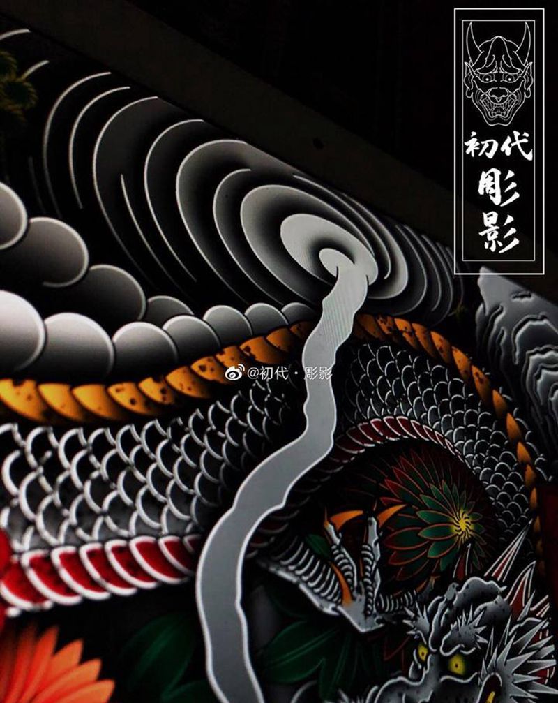 入云龙公孙胜纹身图片_老传统纹身图案