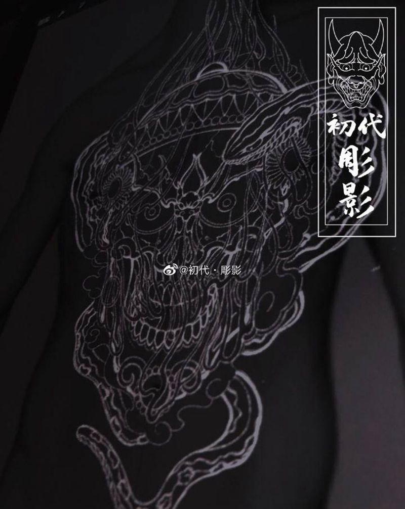 嘎巴拉纹身图片_老传统纹身图案