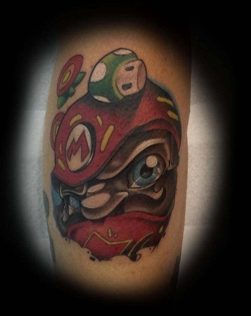 童年回忆纹身图片_手臂New School纹身图案