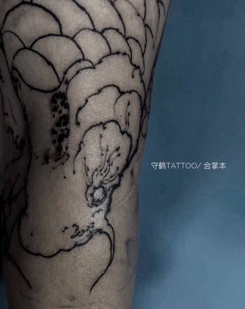 七分袖鱼纹身图片_手臂新传统纹身图案