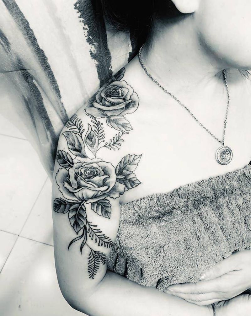 画纹身图片_肩部手臂纹身图案