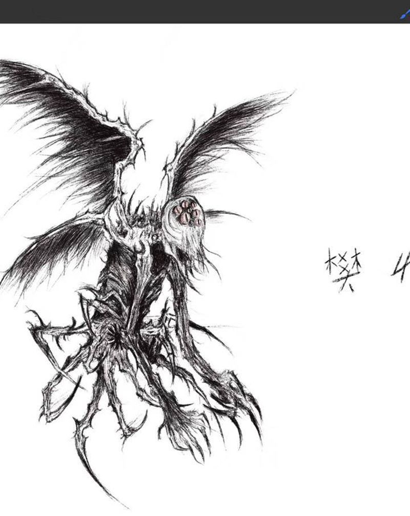 随笔手稿纹身图片_欧美写实纹身图案