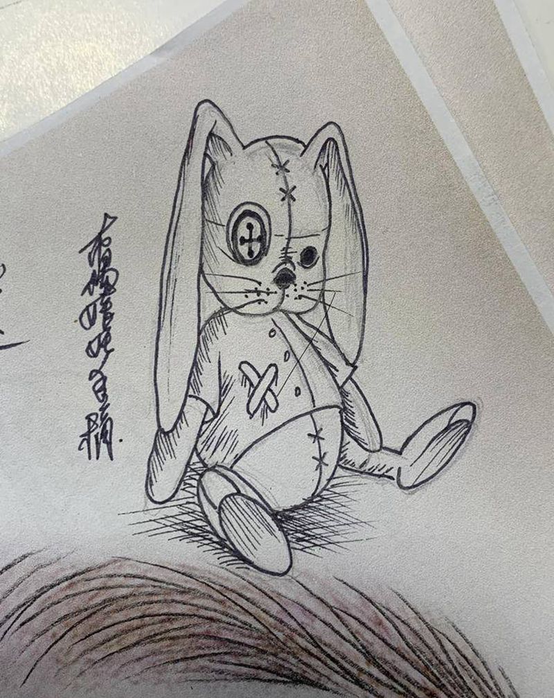 布偶娃娃纹身图片_手臂腰部Old SchoolNew School布偶娃娃纹身图案