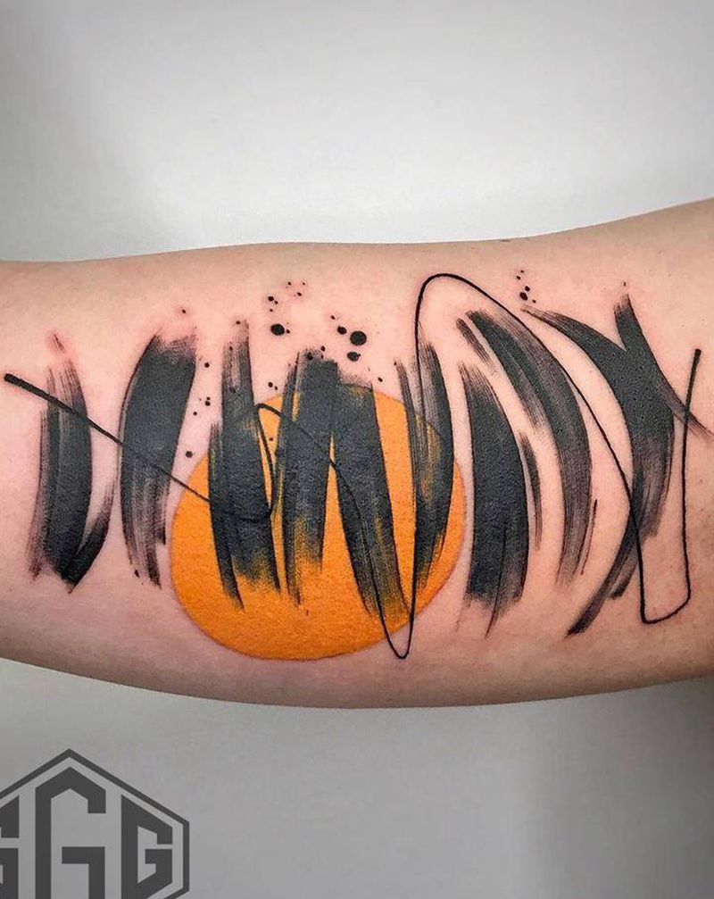 花体字纹身图片_花体字纹身图案