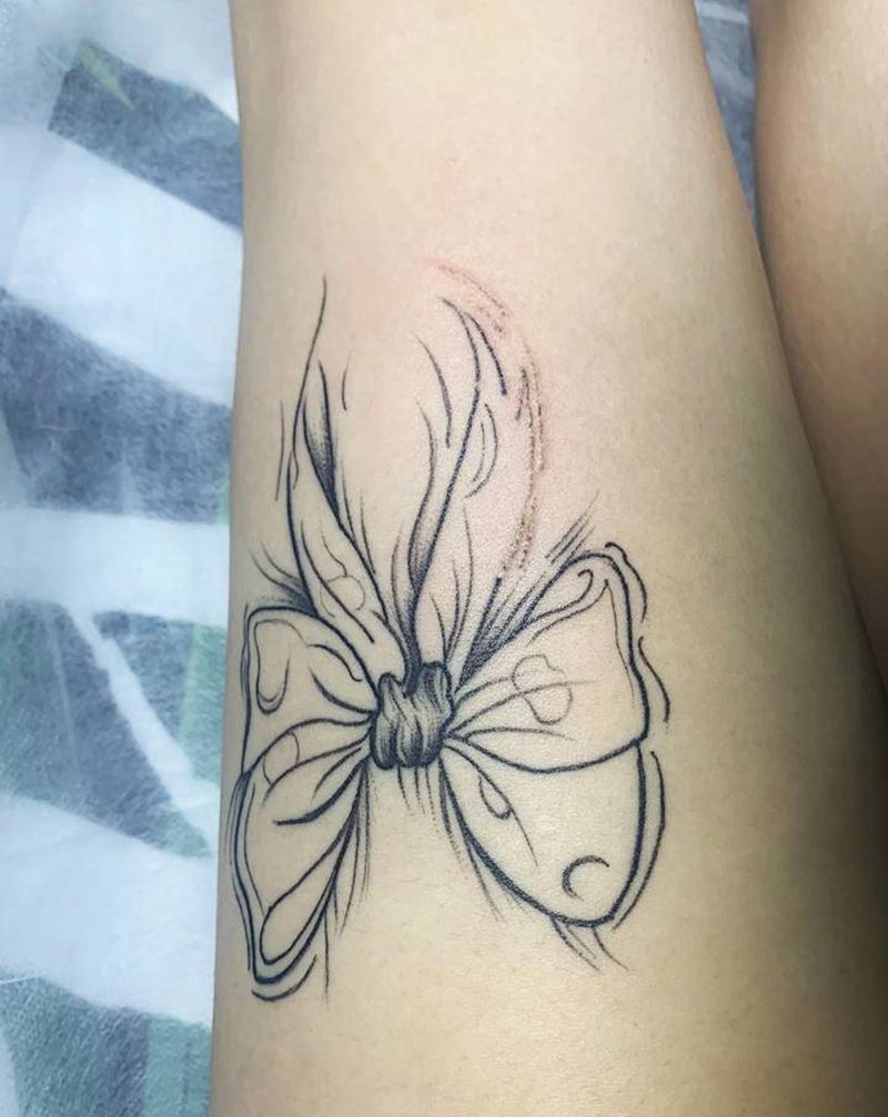 洗纹身对比纹身图片_腿部纹身图案