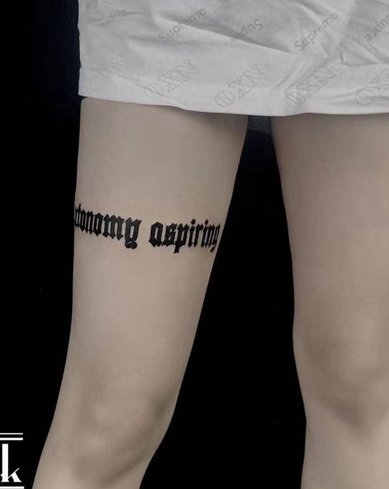 花体字纹身图片_图腾花体字纹身图案