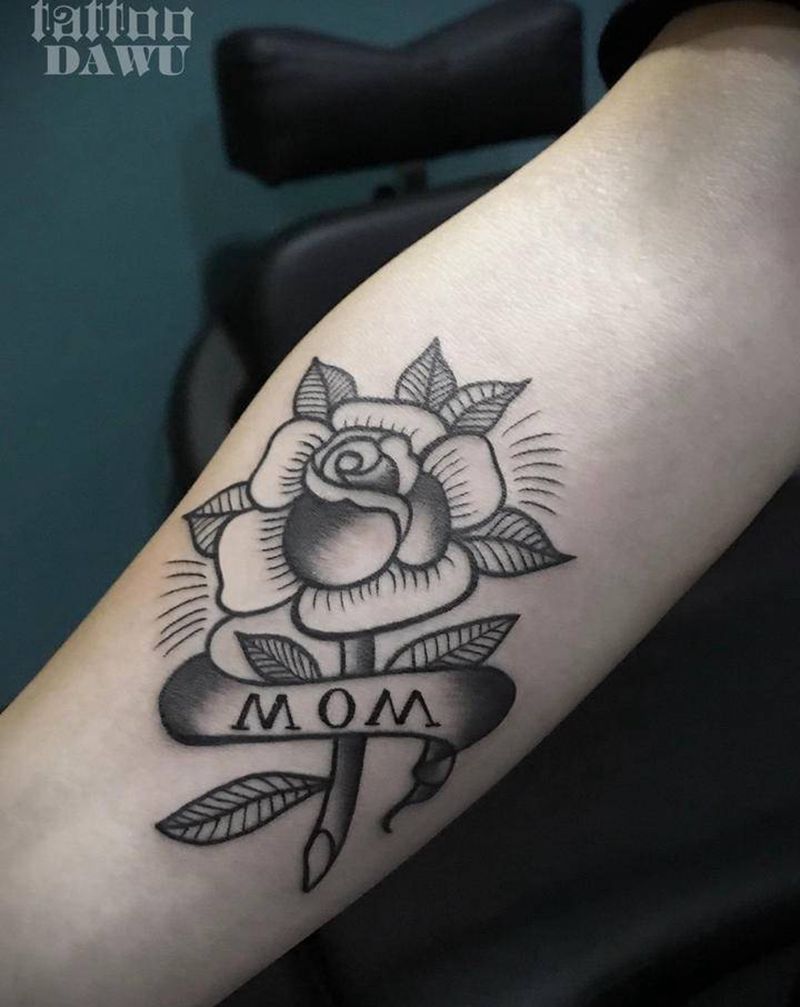 今日作品之精致花。纹身图片_手臂Old SchoolNew School纹身图案