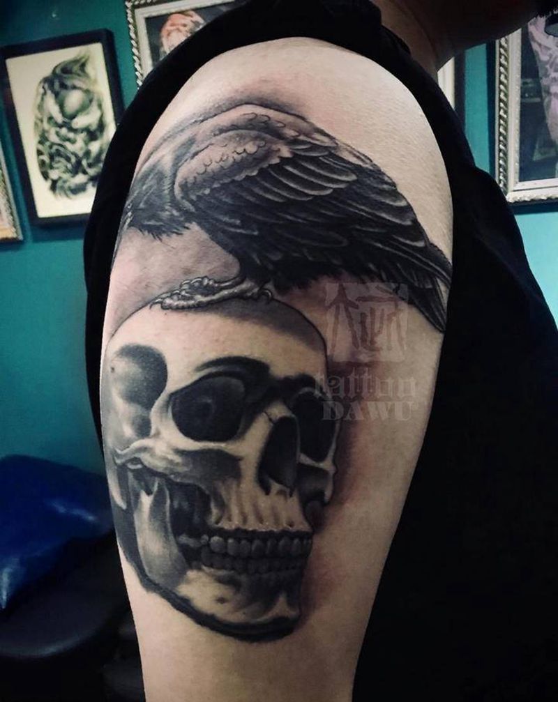 电影《敢死队》同款。纹身图片_手臂腿部纹身图案