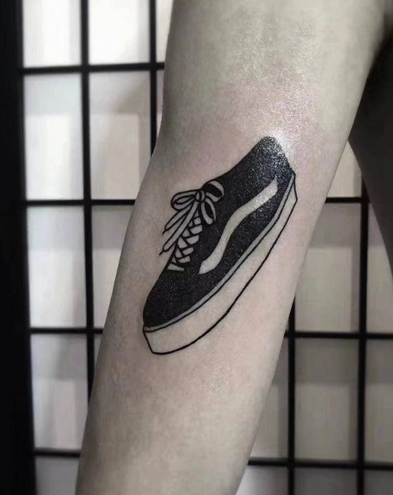 Vans范斯鞋 纹身纹身图片_手臂Old School纹身图案