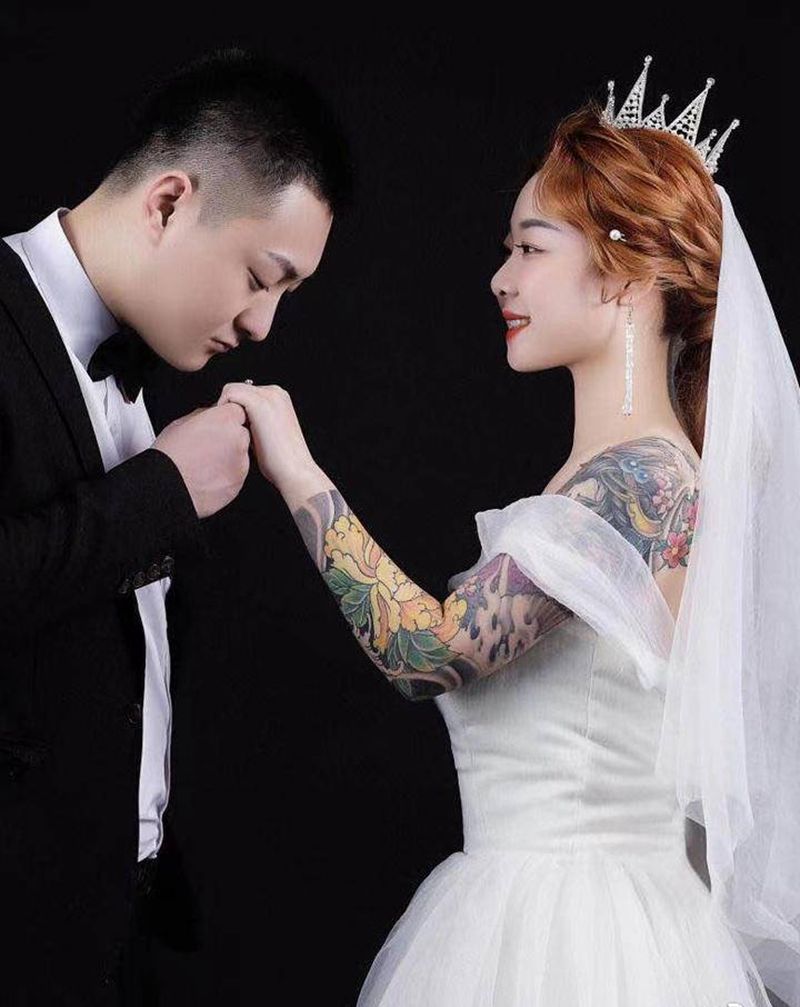 最美买家秀纹身图片_手臂新传统老传统纹身图案