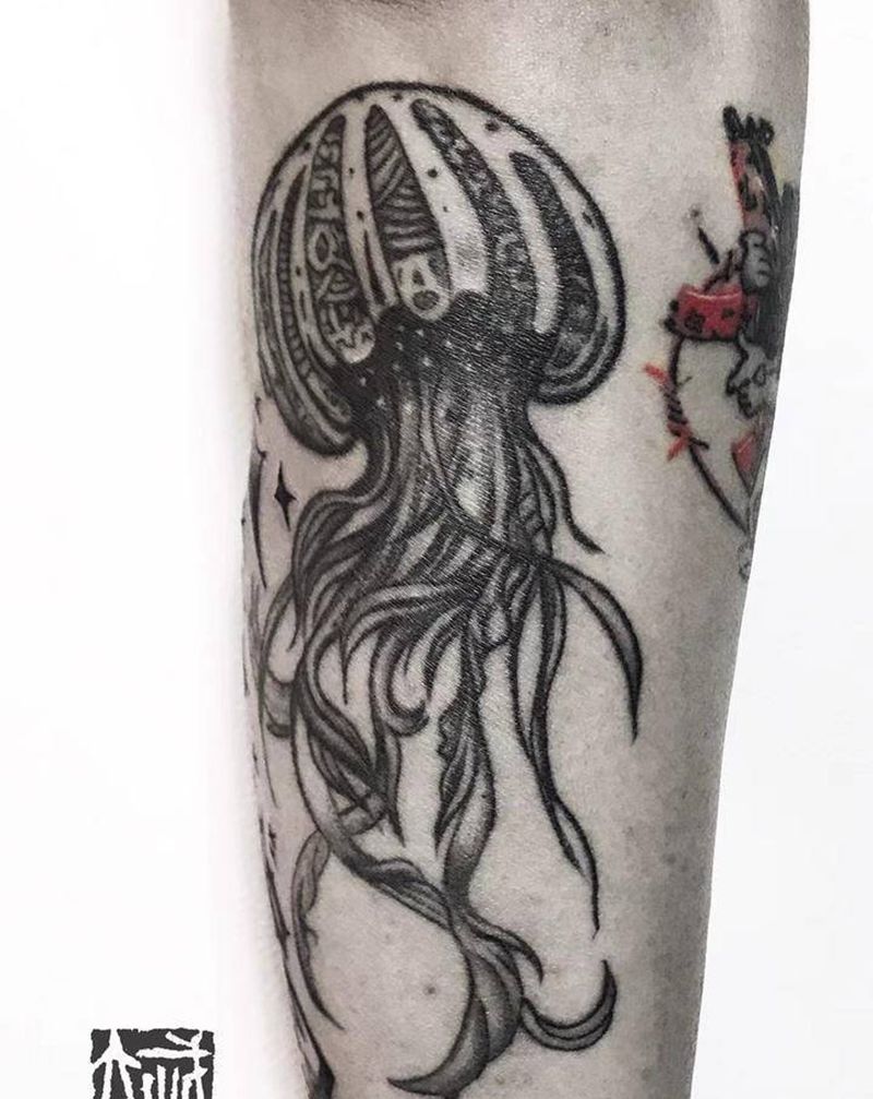 小图拼接纹身图片_手臂腿部New SchoolOld School匪帮纹身图案