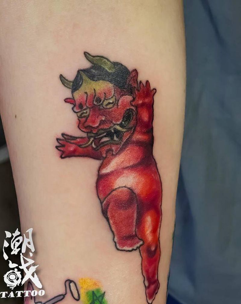 般若纹身图片_手臂新传统纹身图案