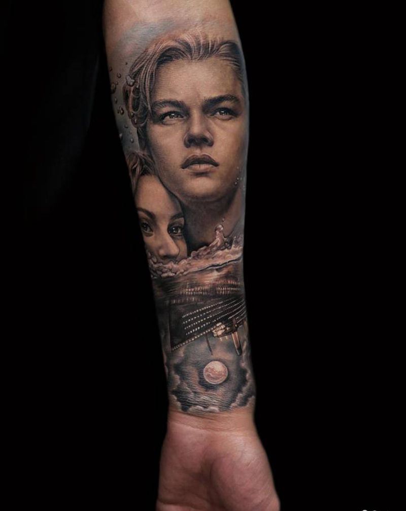 永恒的爱纹身图片_手臂手部欧美写实点刺纹身图案