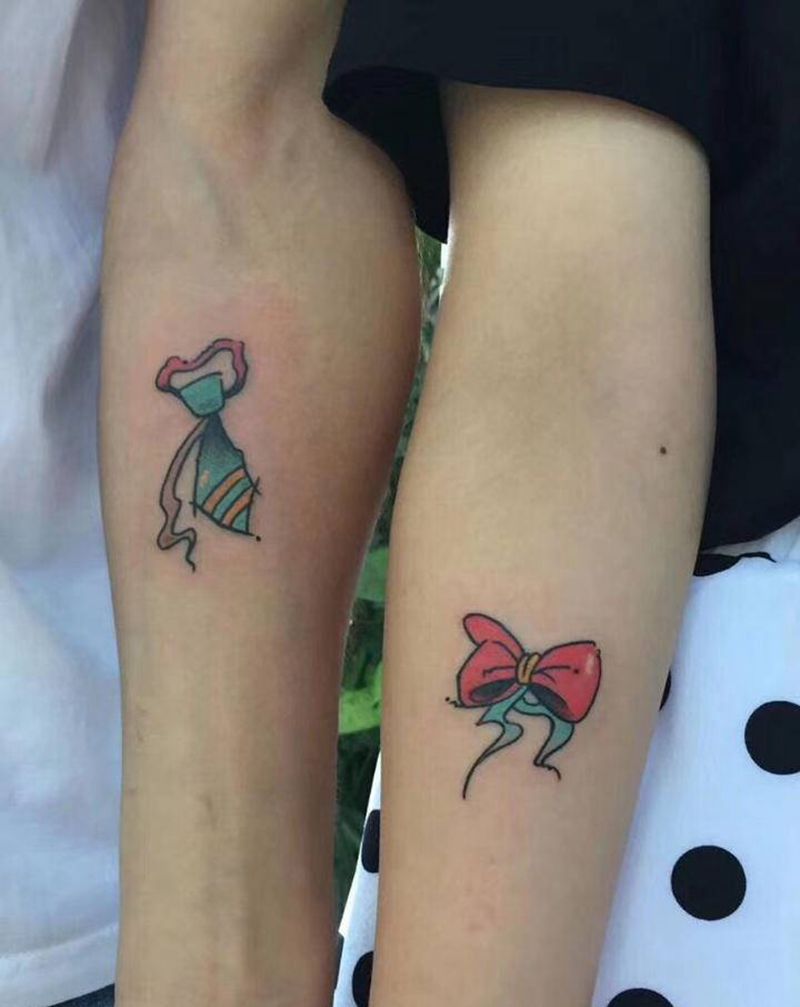 情侣纹身图片_手臂纹身图案